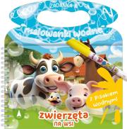 Okładka książki Zwierzęta na wsi. Zadanka & malowanki wodne