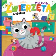 Okładka książki Zwierzęta w domu. Duże puzzle
