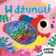 Okładka książki Zwierzęta w dżungli. Książeczka z cekinami