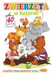 Zwierzęta w kolorze. Autor: Halina Gołek. Dadada.pl Okładka książki Zwierzęta w kolorze