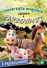 Okładka książki Zwierzęta wiejskie. Zadanka & farbowanki