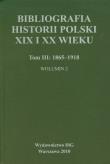 Okładka książki Bibliografia historii polski XIX i XX wieku