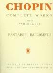 Okładka książki Chopin Complete Works Fantaisie-impromptu