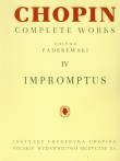 Chopin Complete Works IV Impromptus. Autor: Chopin Fryderyk. Dadada.pl Okładka książki Chopin Complete Works IV Impromptus
