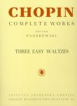 Okładka książki Chopin Complete Works Three easy waltzes
