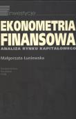 Ekonometria finansowa. Autor: Łuniewska Małgorzata. Dadada.pl Okładka książki Ekonometria finansowa
