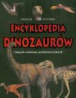 Okładka książki Encyklopedia dinozaurów czarna