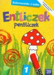 Entliczek, pentliczek. Kolorowanka trzylatka cz. 1. Autor: Deskur Andrzej Maria, Pietrzak Marta. Dadada.pl Okładka książki Entliczek, pentliczek. Kolorowanka trzylatka cz. 1
