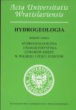 Okładka książki Hydrogeologiczna charakterystyka utworów kredy w Polskiej części Sudetów