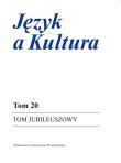 Opakowanie Język a Kultura Tom Jubileuszowy