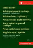 Kodeks cywilny Kodeks postępowania cywilnego Kodeks rodzinny i opiekuńczy Prawo prywatne międzynarodowe Koszty sądowe w sprawach cywilnych Prawo o aktach stanu cywilnego Księgi wieczyste i hipoteka. Wydawca: LexisNexis. Dadada.pl Opakowanie Kodeks cywilny Kodeks postępowania cywilnego Kodeks rodzinny i opiekuńczy Prawo prywatne międzynarodowe Koszty sądowe w sprawach cywilnych Prawo o aktach stanu cywilnego Księgi wieczyste i hipoteka
