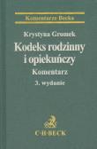 Kodeks rodzinny i opiekuńczy Komentarz. Autor: Gromek Krystyna. Dadada.pl Okładka książki Kodeks rodzinny i opiekuńczy Komentarz