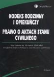 Kodeks Rodzinny i Opiekuńczy,  Prawo o aktach stanu cywilnego. Wydawca: LexisNexis. Dadada.pl Opakowanie Kodeks Rodzinny i Opiekuńczy,  Prawo o aktach stanu cywilnego