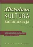 Okładka książki Literatura kultura komunikacja