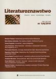 Opakowanie Literaturoznawstwo nr 1(4) 2010
