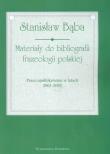 Okładka książki Materiały do bibliografii frazeologii polskiej