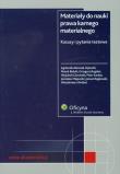 Materiały do nauki prawa karnego materialnego. Wydawca: Wolters Kluwer. Dadada.pl Opakowanie Materiały do nauki prawa karnego materialnego