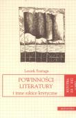 Okładka książki Powinności literatury i inne szkice krytyczne
