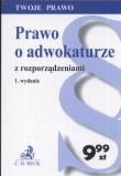 Opakowanie Prawo o adwokaturze z rozporządzeniami