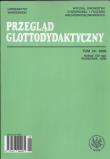Opakowanie Przegląd Glottodydaktyczny tom  24/2008
