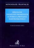 Okładka książki Spełnianie świadczeń pieniężnych za pomocą pieniądza elektronicznego