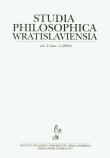 Opakowanie Studia Philosophica Wratislaviensia vol.5 fasc.1