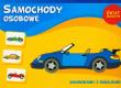 Świat maszyn Samochody osobowe Kolorowanki z naklejkami. Autor: Lekan Elżbieta. Dadada.pl Okładka książki Świat maszyn Samochody osobowe Kolorowanki z naklejkami