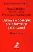 Okładka książki Ustawa o dostępie do informacji publicznej