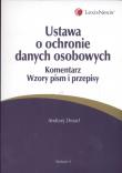Ustawa o ochronie danych osobowych. Autor: Drozd Andrzej. Dadada.pl Okładka książki Ustawa o ochronie danych osobowych