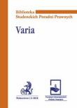 Okładka książki Varia