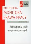 Okładka książki Zatrudnianie osób niepełnosprawnych