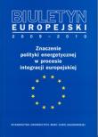 Okładka książki Biuletyn Europejski 2009-2010