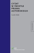 Okładka książki Cytat w świetle prawa autorskiego