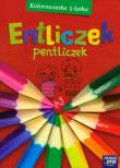 Entliczek pentliczek Kolorowanka 5-latka. Autor: Deskur Andrzej Maria, Pietrzak Marta. Dadada.pl Okładka książki Entliczek pentliczek Kolorowanka 5-latka