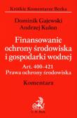 Okładka książki Finansowanie ochrony środowiska i gospodarki wodnej