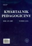 Okładka książki Kwartalnik pedagogiczny nr 3 2009