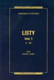 Okładka książki Listy tom 1