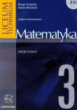 Okładka książki Matematyka 3 zbiór zadań zakres podstawowy