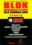 Mistrz egzaminów Blok humanistyczny dla gimnazjum Teoria. Autor: Gałązka Mirosława, Miatkowska Dorota. Dadada.pl Okładka książki Mistrz egzaminów Blok humanistyczny dla gimnazjum Teoria