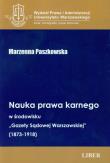 Nauka prawa karnego. Autor: Paszkowska Marzenna. Dadada.pl Okładka książki Nauka prawa karnego