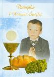 Okładka książki Pamiątka I Komunii św.- niebieska