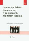Opakowanie Postawy Polaków wobec pracy w zarządzaniu kapitałem ludzkim
