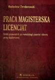 Praca magisterska Licencjat. Autor: Zenderowski Radosław. Dadada.pl Okładka książki Praca magisterska Licencjat