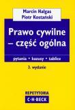 Prawo cywilne Część ogólna. Autor: Hałgas Marcin, Kostański Piotr. Dadada.pl Okładka książki Prawo cywilne Część ogólna