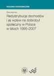Redystrybucja dochodów i jej wpływ na dobrobyt społeczny w Polsce w latach 1995–2007. Autor: Aksman Ewa. Dadada.pl Okładka książki Redystrybucja dochodów i jej wpływ na dobrobyt społeczny w Polsce w latach 1995–2007