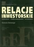 Relacje inwestorskie. Autor: Dziawgo Danuta. Dadada.pl Okładka książki Relacje inwestorskie