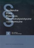 Opakowanie Studenckie prace prawnicze administratywistyczne i ekonomiczne 7