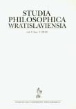 Opakowanie Studia philosophica wratislaviensia 3/2010
