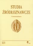 Opakowanie Studia Źródłoznawcze Commentationes tom  XLVI
