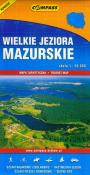 Wielkie Jeziora Mazurskie mapa turystyczna. Wydawca: Compassion. Dadada.pl Opakowanie Wielkie Jeziora Mazurskie mapa turystyczna